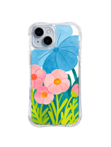 Blue Petal Candy Patch pattern iPhone 14 case