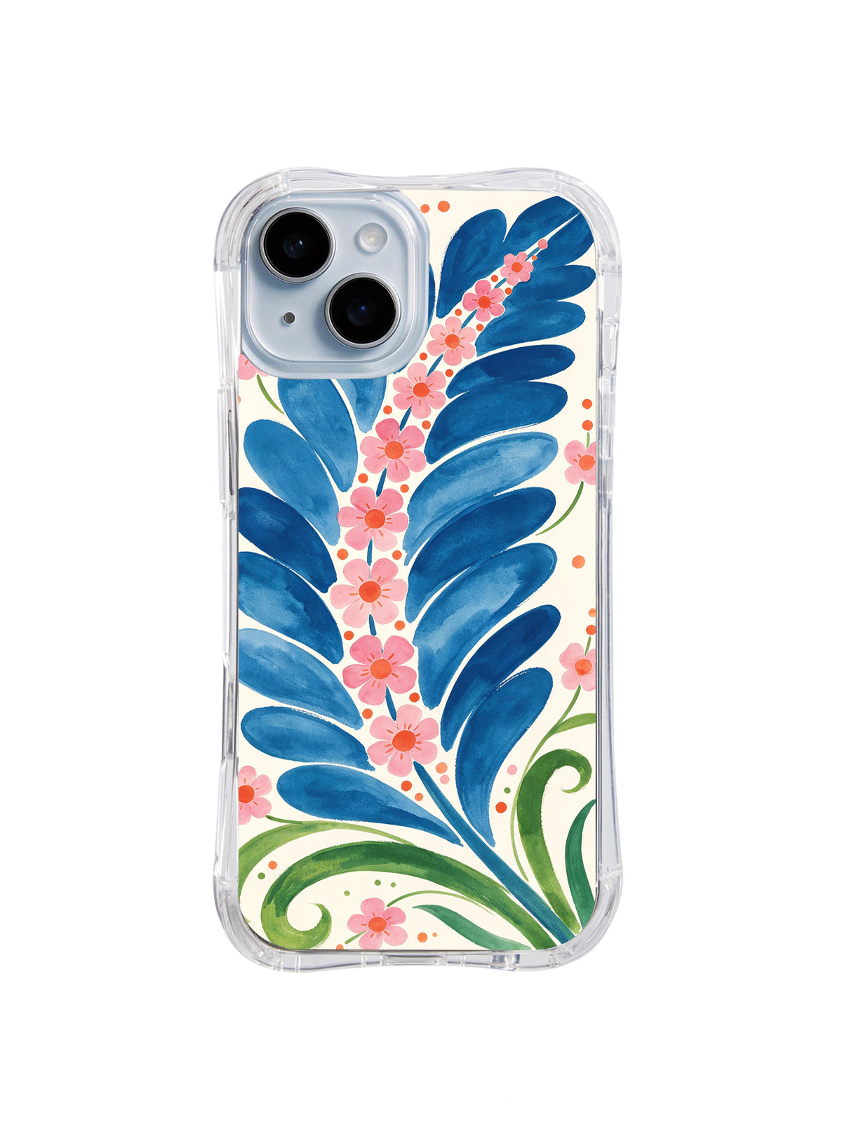 Blossom Fern Beat pattern iPhone 14 case