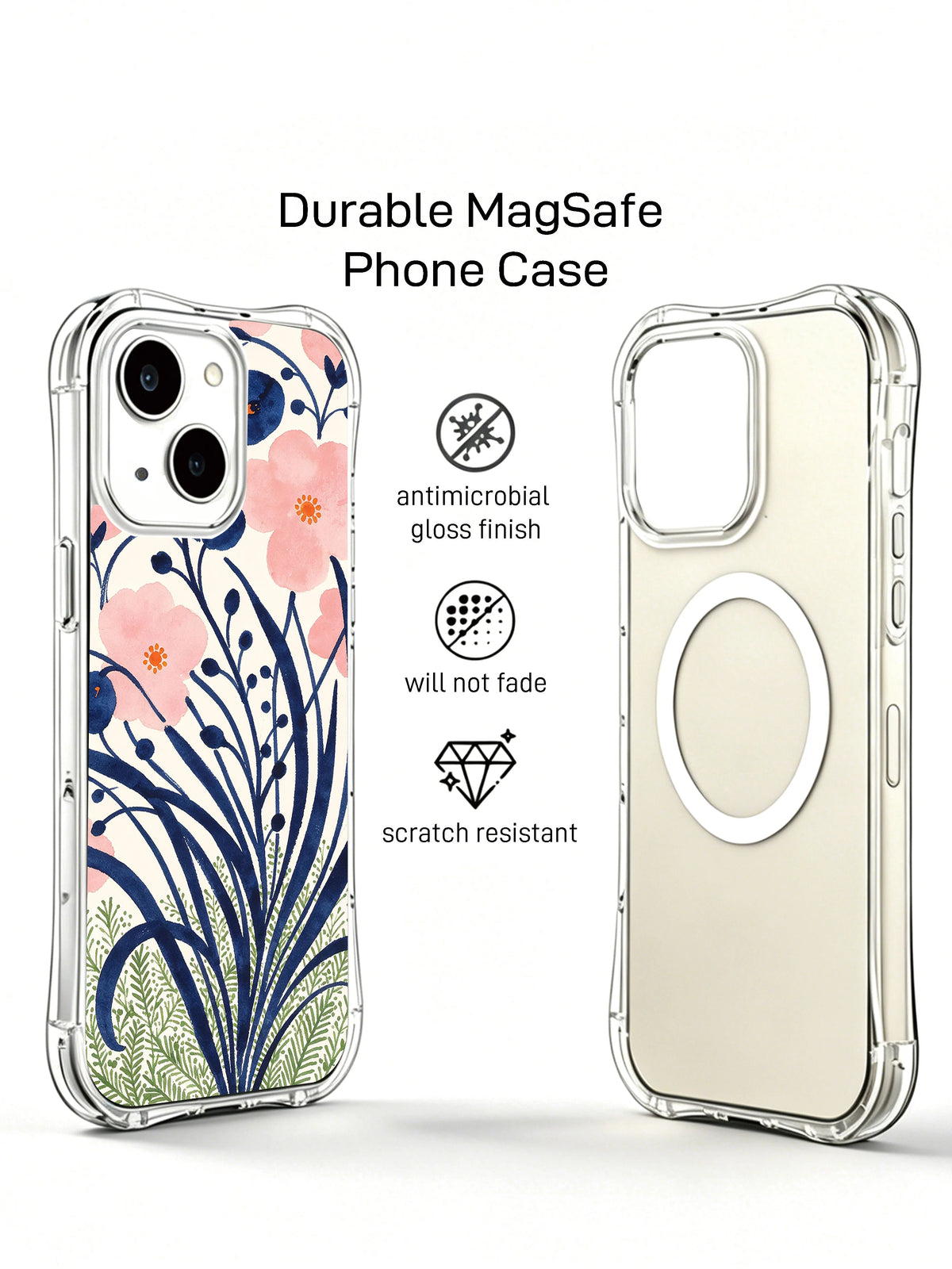 Midnight Blossom Sanctuary MagSafe iPhone 14 case