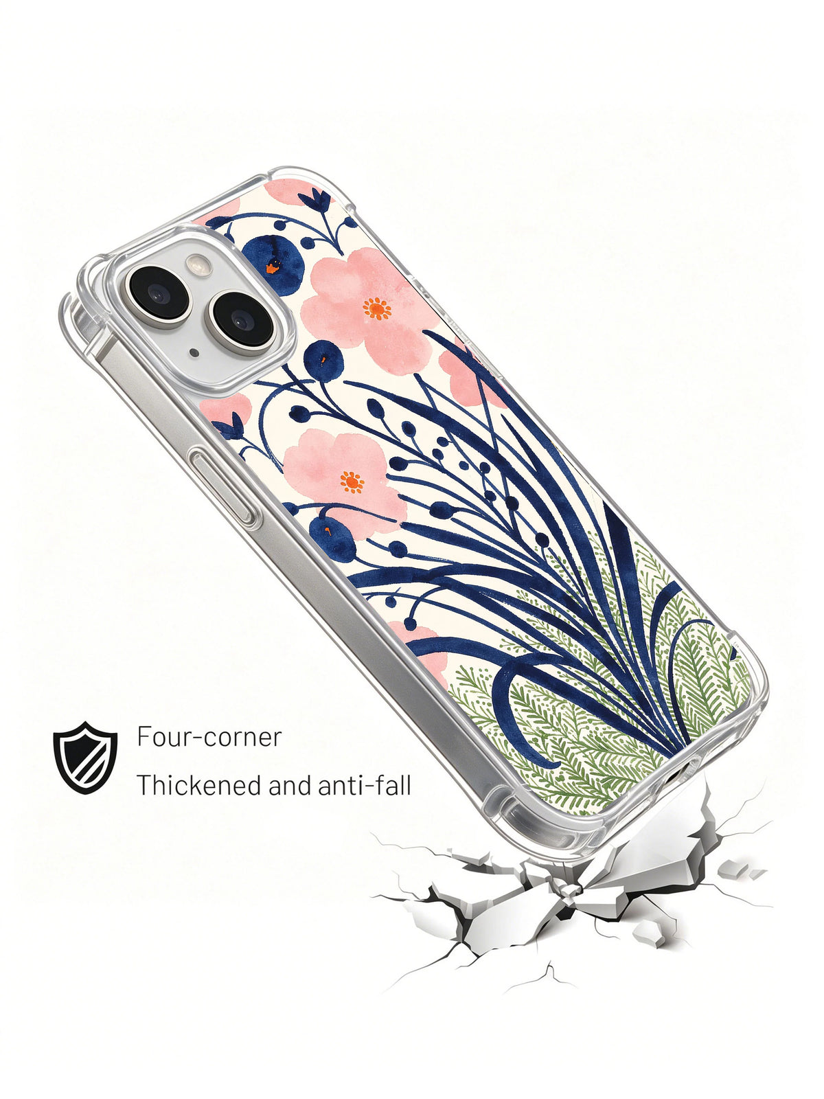 Midnight Blossom Sanctuary protective iPhone 14 case