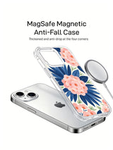 Coastal Blue Bloom Garden magnetic iPhone 14 case