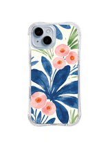 Navy Floral Current pattern iPhone 14 case