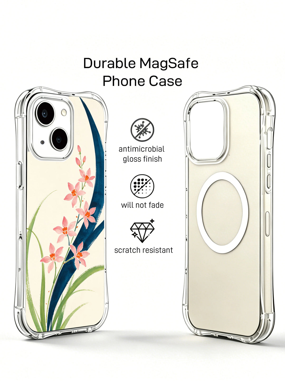 Pink Blossom River MagSafe iPhone 14 case