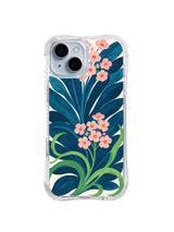 Deep Blue Blossom Flow pattern iPhone 14 case