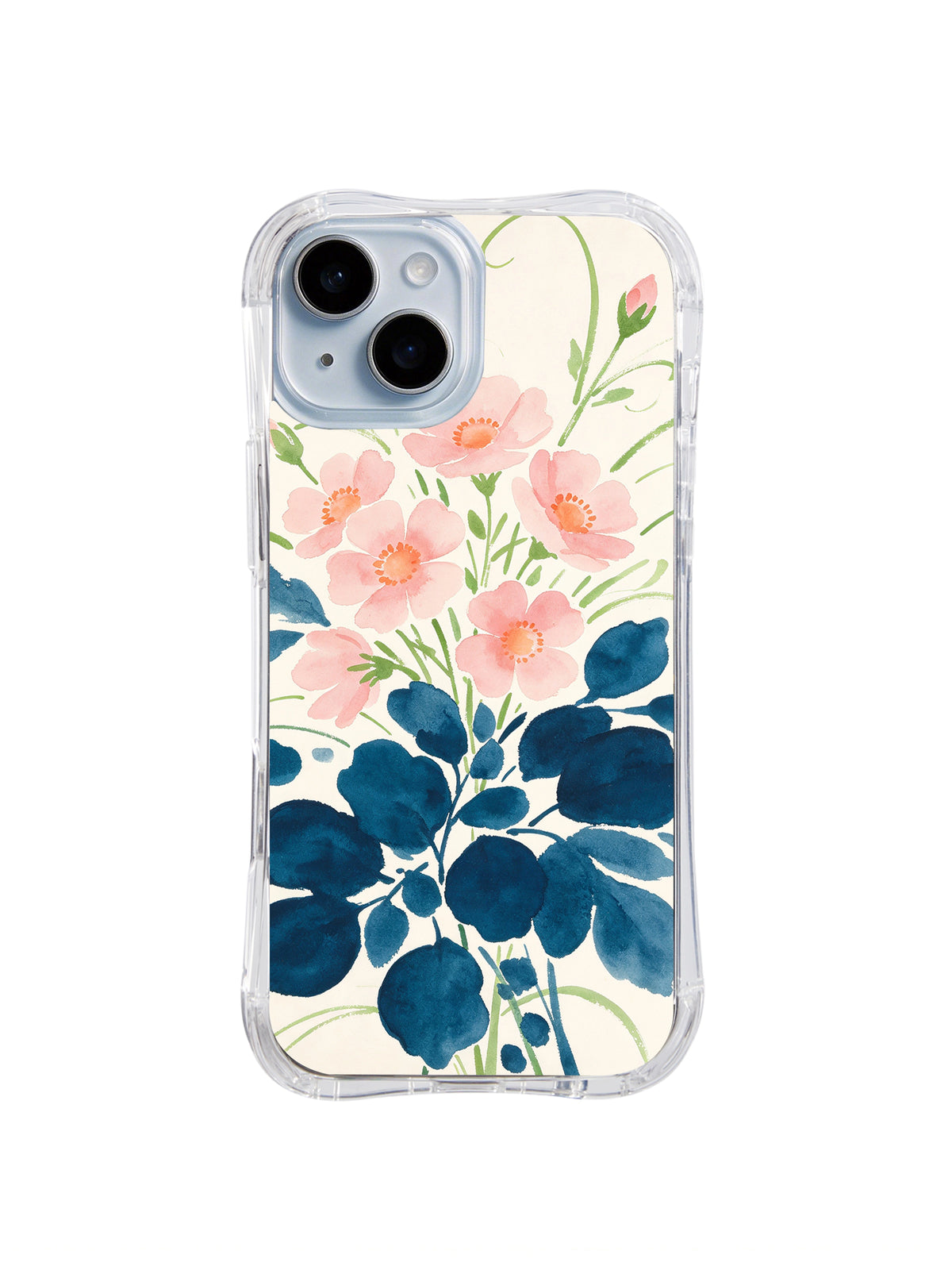 Soft Rose Grove pattern iPhone 14 case
