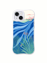 Pink Horizon iPhone 14 case front view
