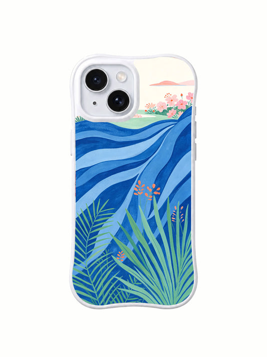 Pink Horizon iPhone 14 case front view