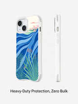 Pink Horizon iPhone 14 case side view