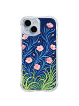 Midnight Coastal Meadow pattern iPhone 14 case