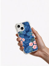 Sea Breeze Bloom iPhone 14 case in hand