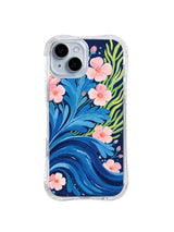 Pink Tide Blossom pattern iPhone 14 case