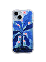 Moonlit Blue Blossom pattern iPhone 14 case