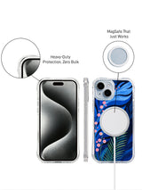 Secret Blue Forest iPhone 14 case front and back