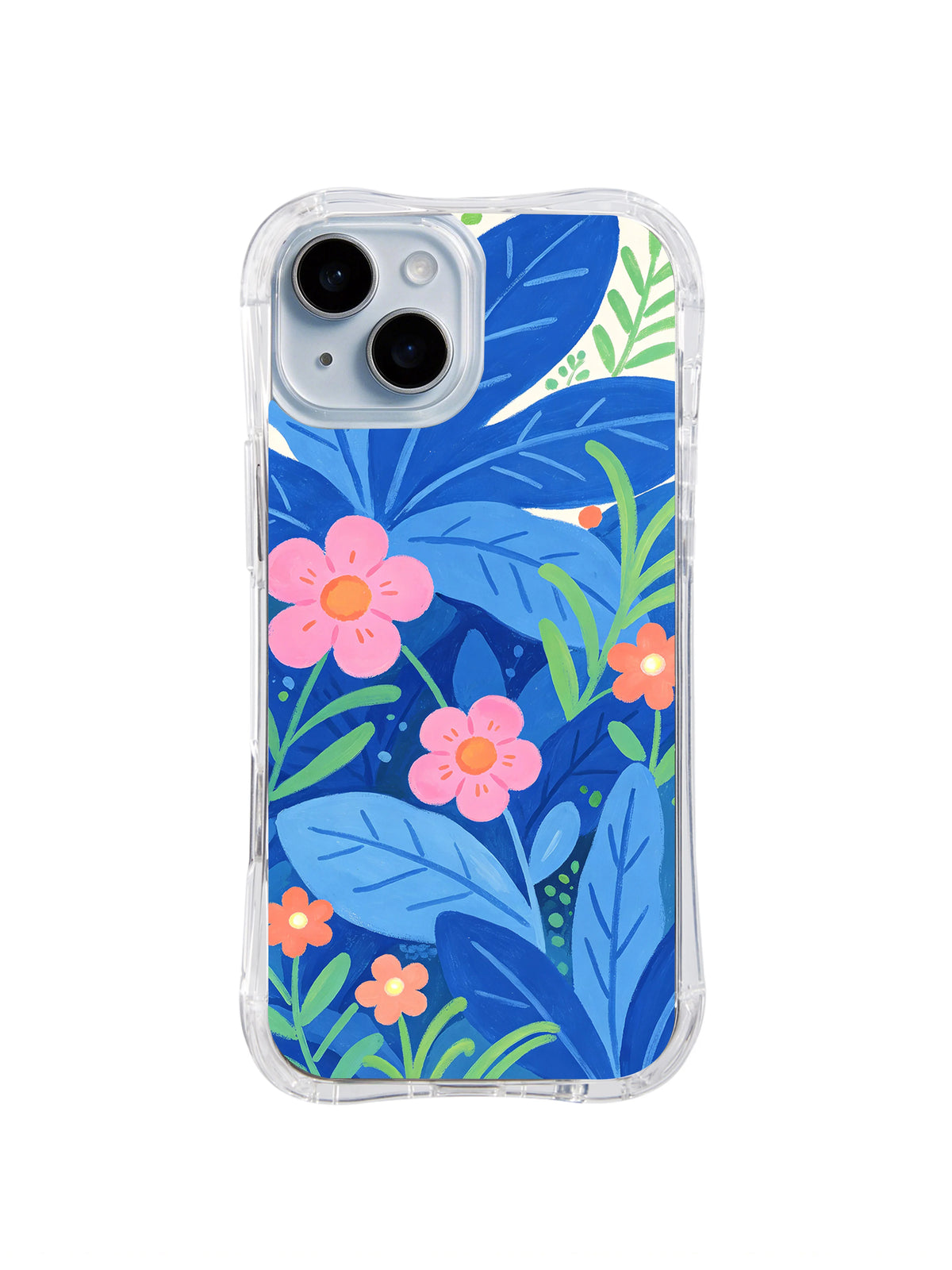 Summer Flower Parade iPhone 14 case front view