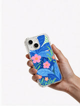 Summer Flower Parade iPhone 14 case in hand