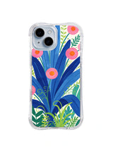 Blue Tulip Celebration pattern iPhone 14 case