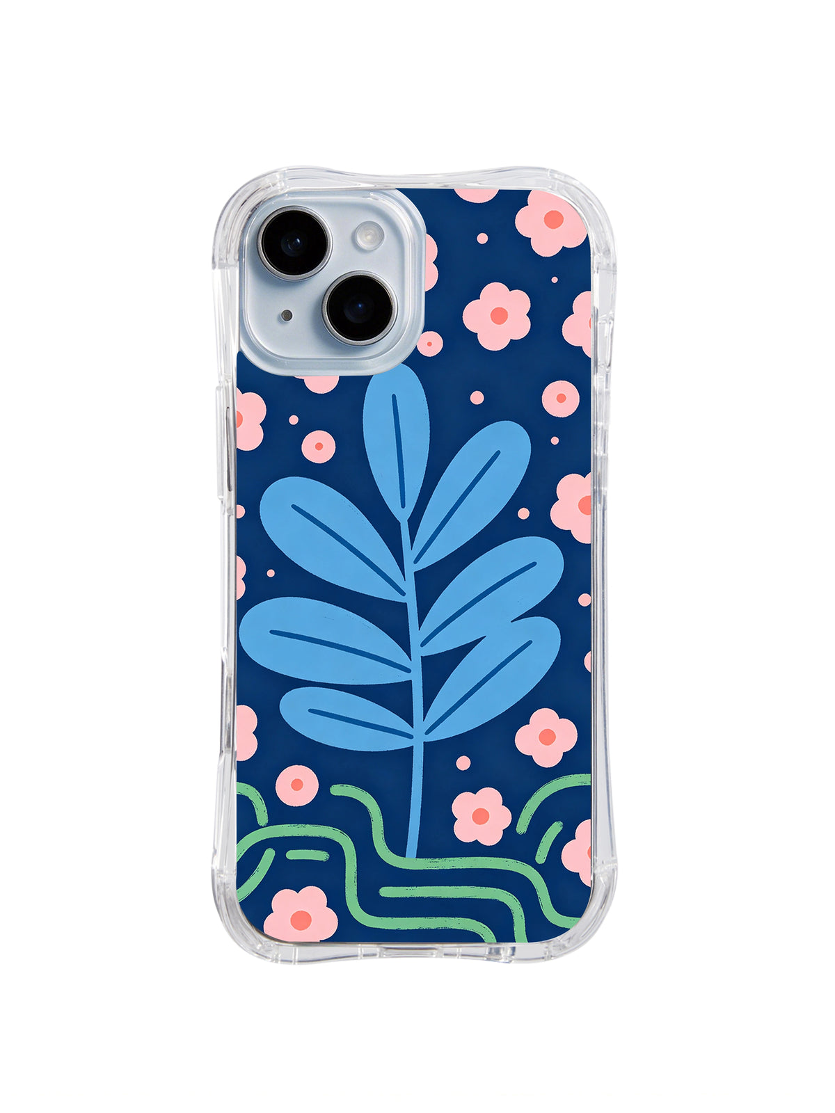 Petal Rhythm Stem pattern iPhone 14 case