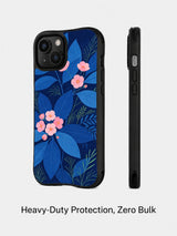 Velvet Botanical Pages iPhone 14 case side profile