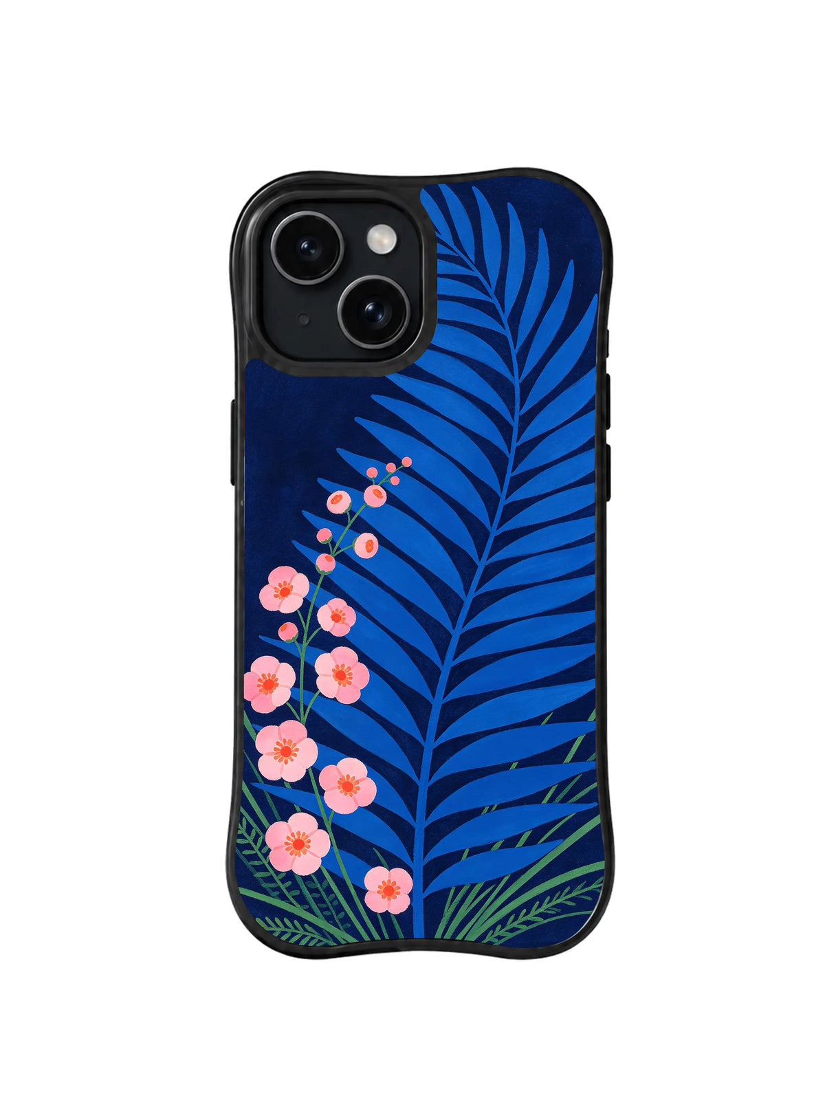 Blue Fern Archive pattern iPhone 14 case