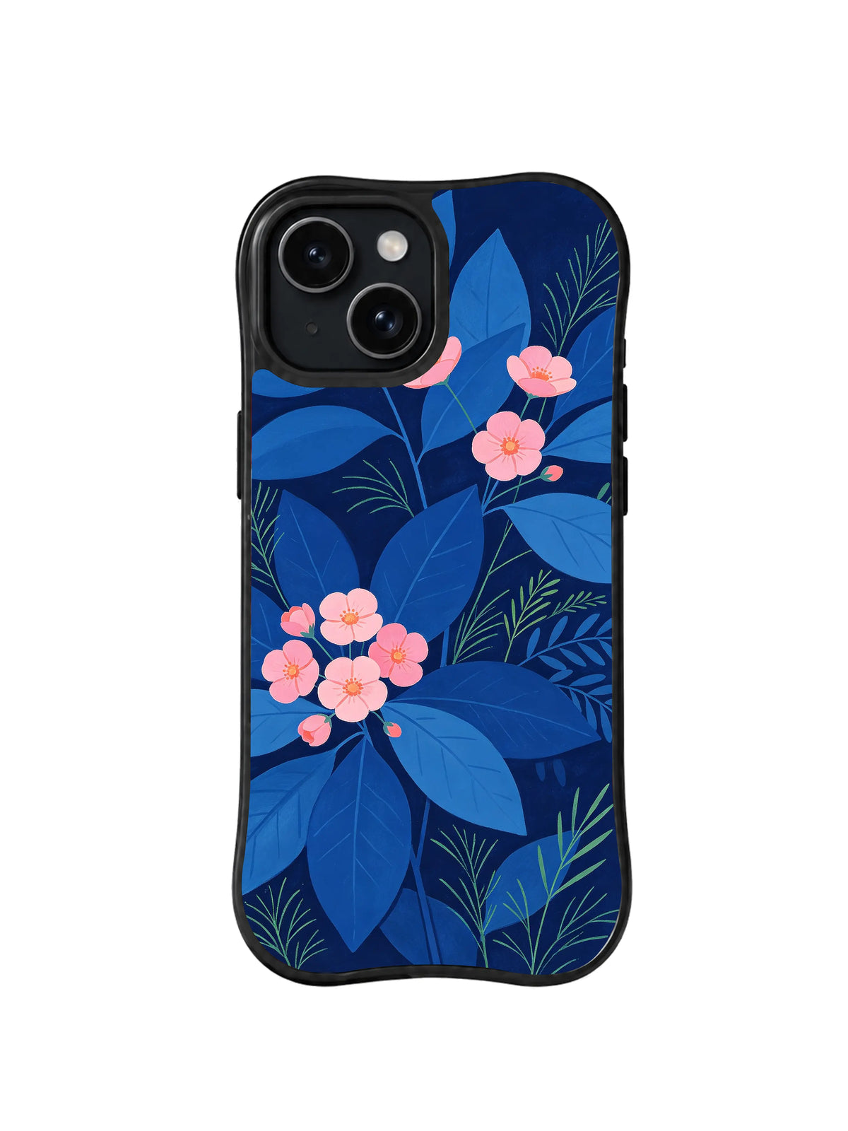 Velvet Leaf Notes pattern iPhone 14 case