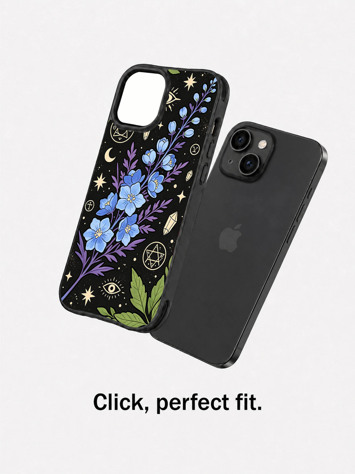Azure Witch Botanica phone case lifestyle view