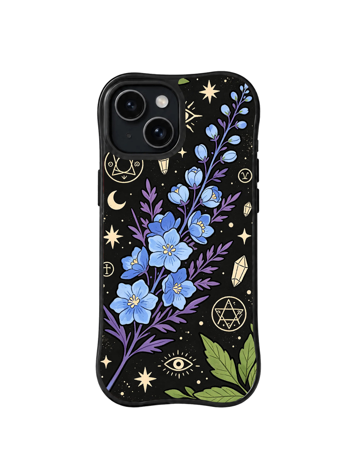 Witchflower Crystal Bouquet pattern iPhone 15 Plus case