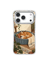 Cozy fox dreaming of a book garden illustrated phone case