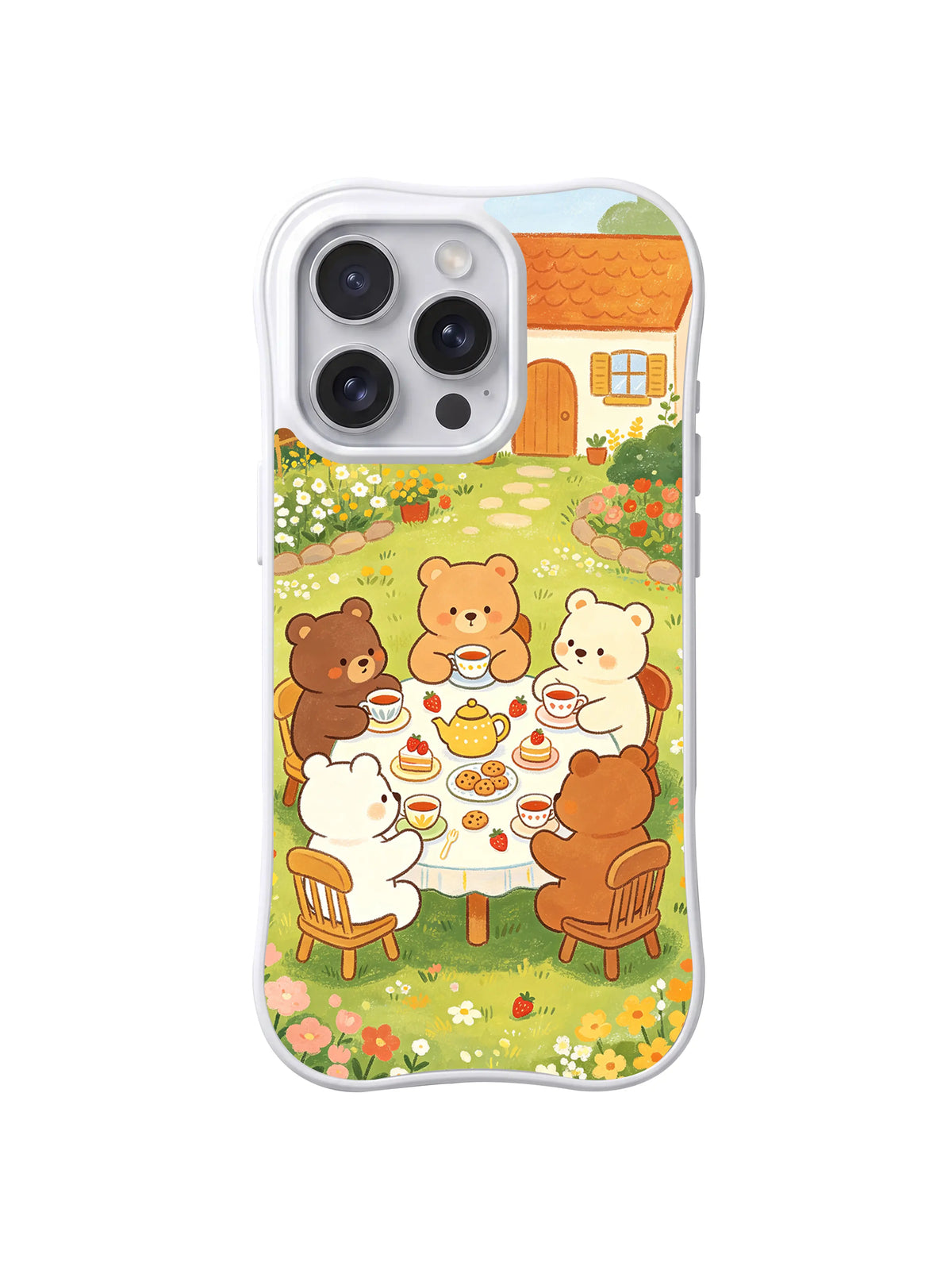 Cottage Garden Tea Circle bear artwork