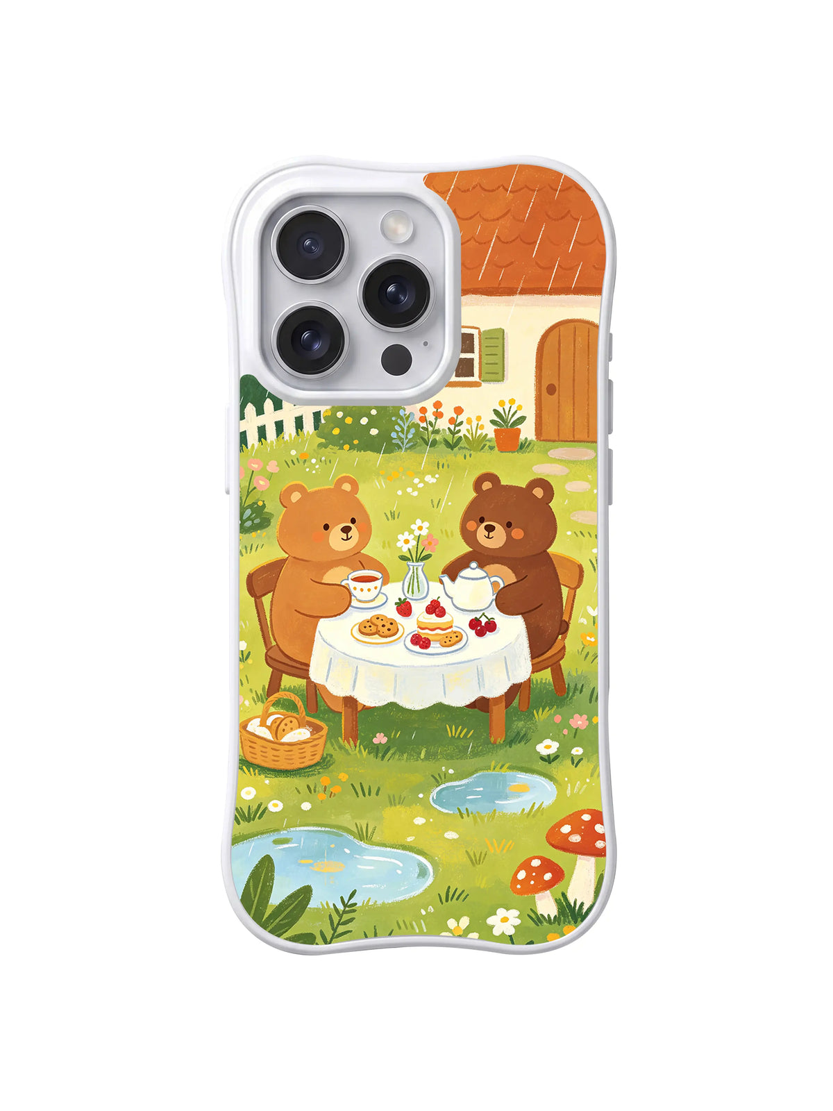 Pondside Tea for Two bear artwork