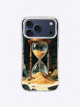 Teal Moon Broken Archive artwork on an iPhone case