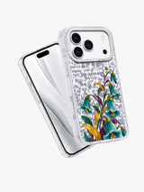 Bells Bow Low transparent iPhone case angled view