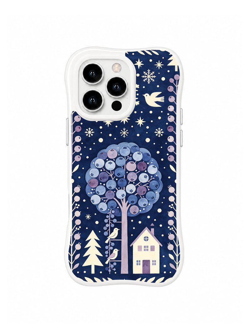 Blueberry Snow Orchard iPhone 13 Pro Case