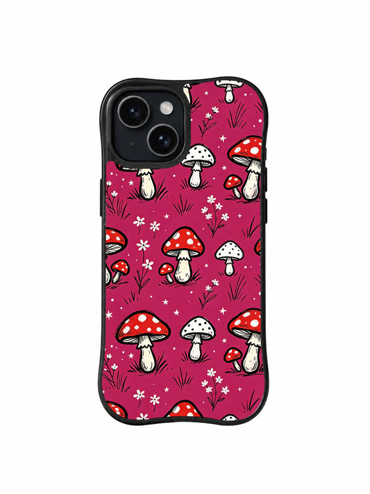 Berry Mushroom Forest iPhone 14 Plus case front view