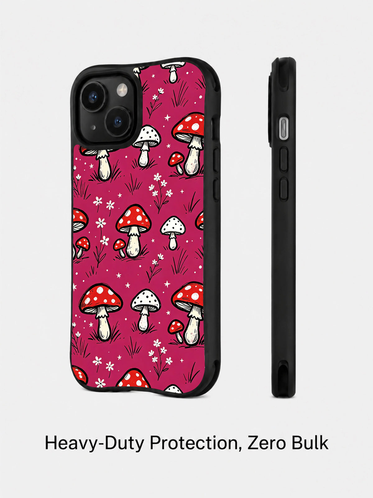 Berry Mushroom Forest: rear and side presentation of the case.