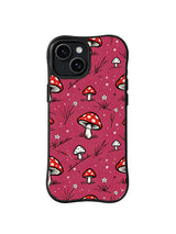 Ruby Mushroom Drift pattern iPhone 14 Plus case