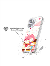 Birthday Cupcake Wonderland: Angled illustrated case above a broken-surface illustration.