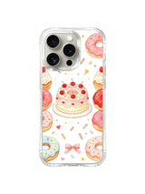 Cherry Sprinkle Donuts pattern iPhone 15 Pro Max Case