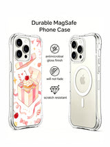 Birthday Gift Box Wonderland: İkinci telefon arkası görünümünün yanında desenli kılıf arkası.