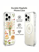 Birthday Tea Party Garden: Illustrated rear case beside a second rear phone view.
