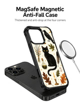 Black Cat Herb Library iPhone 14 Pro case with MagSafe accessory
