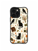 Moonlit Cat Archives pattern iPhone 14 Pro case