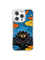 Midnight Lotus Eye pattern iPhone 15 Pro Max case