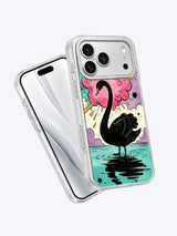 Black Swan Voltage iPhone case angled product view