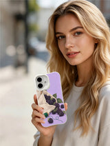 Lifestyle portrait with The Blackberry Pocket white iPhone 16 case