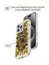 Woodland raccoon iPhone 15 Pro Max case view 5