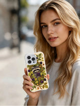 Woodland raccoon iPhone 15 Pro Max case view 6