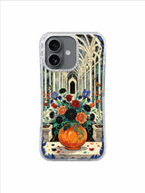Blooming Bone Conservatory – Black Dahlia Chapel Path iPhone case