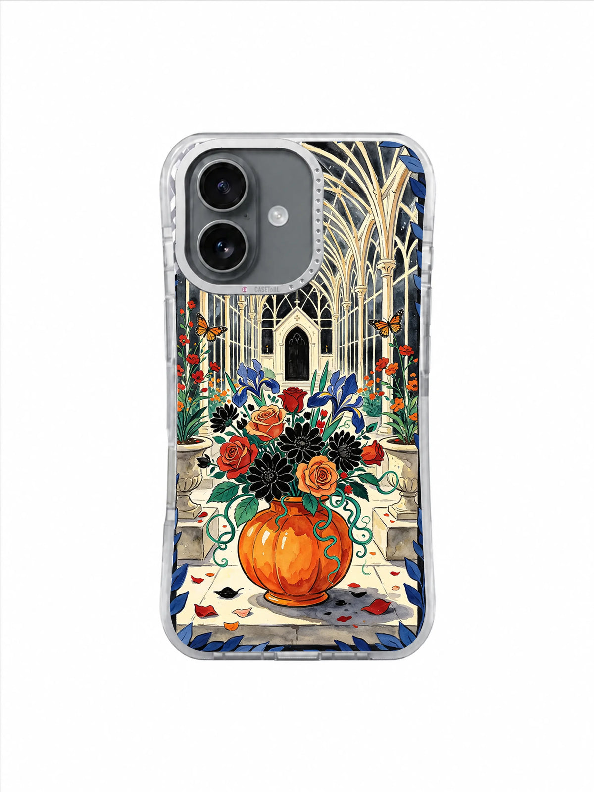 Blooming Bone Conservatory – Vermilion Petal Archive iPhone case