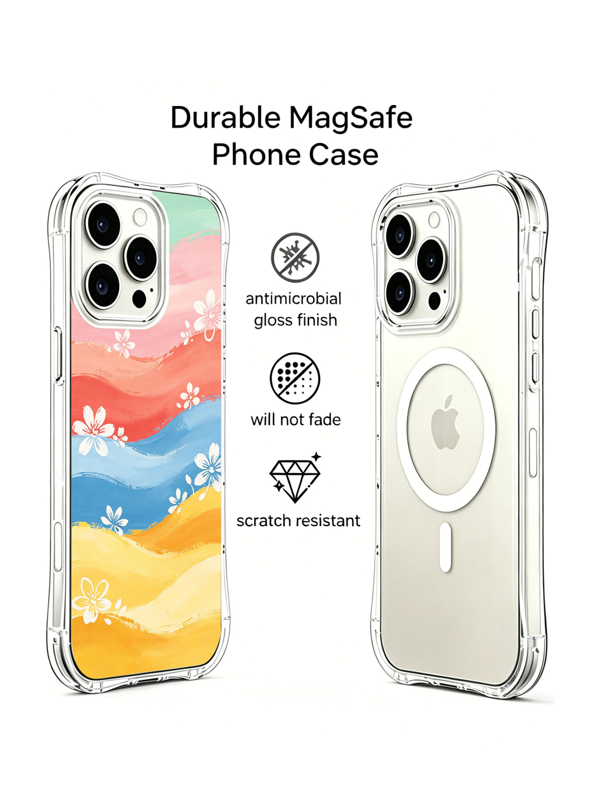 Supplied marketing graphic with unverified protection, fit or MagSafe statements