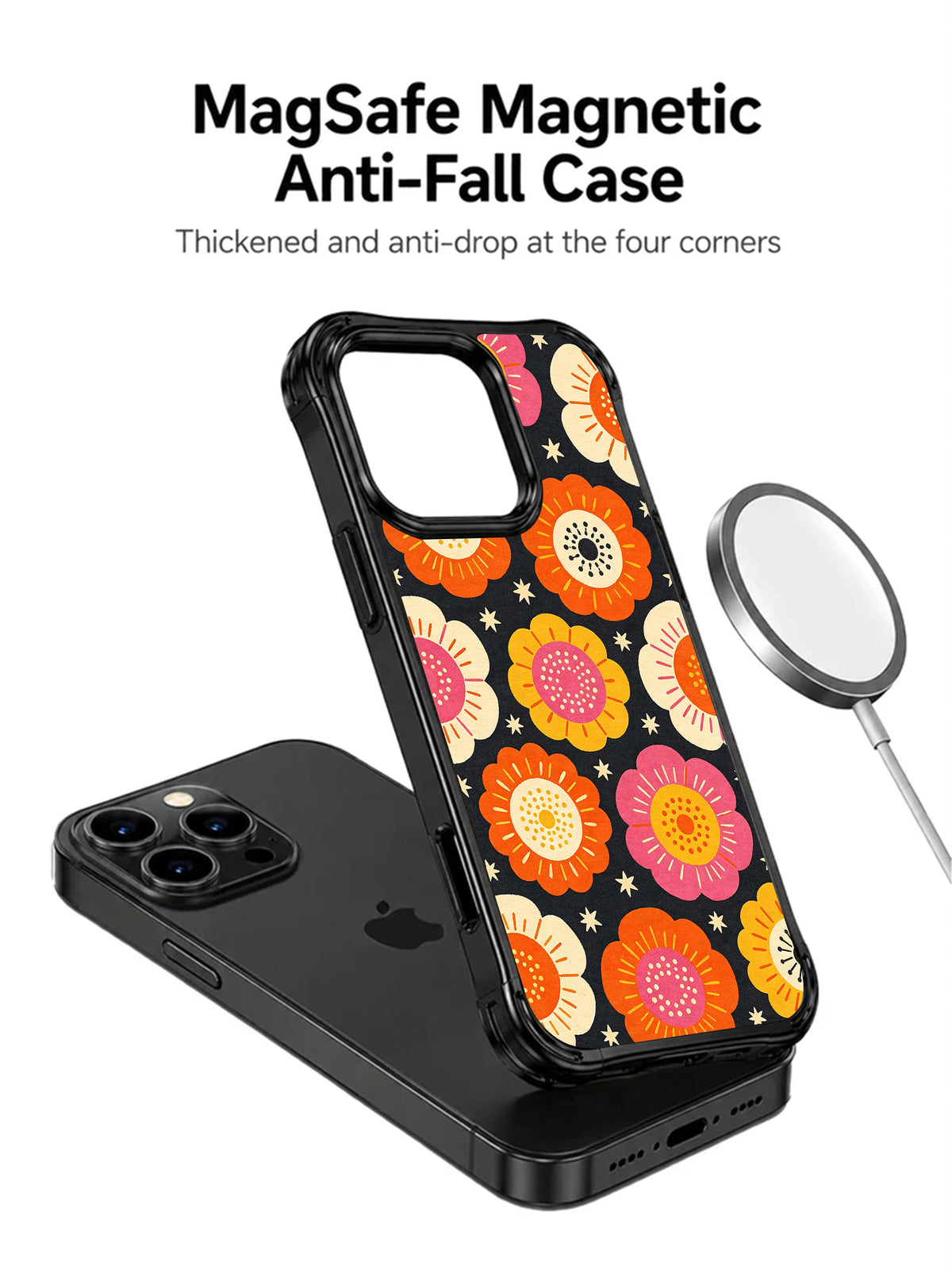 Blooming Confidence floral iPhone 15 Pro case artwork detail